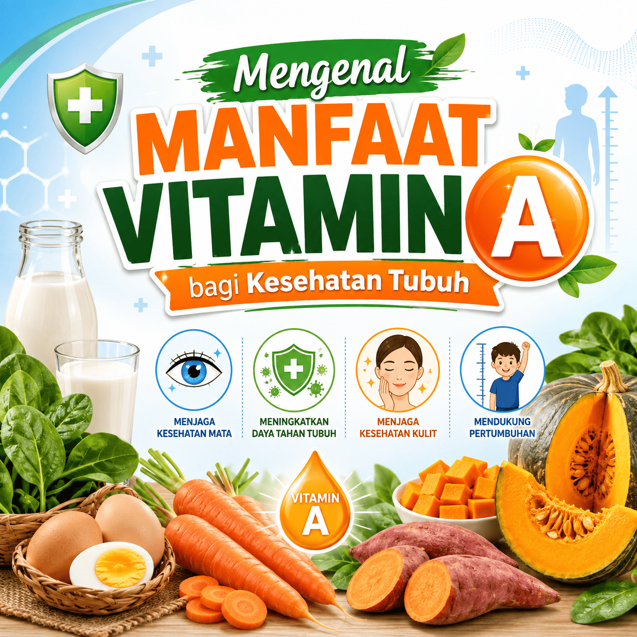 Manfaat Vitamin A bagi Kesehatan Tubuh